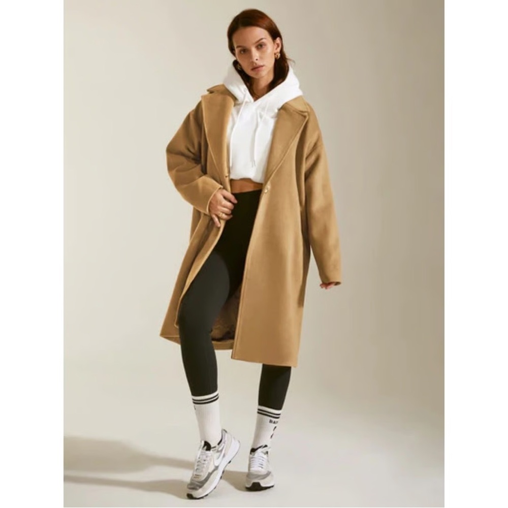 Oversized wool coat